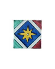 Tile 02AS-ESTELAESTRELLA13AZ, Handmade in Seville