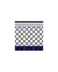 Sockelleisten 02AS-MEZQUITA15ZO, Handbemalt aus Sevilla