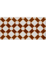 Relief Arabian tile MZ-001-13, Handmade in Seville