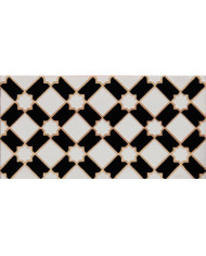 Relief Arabian tile MZ-001-15, Handmade in Seville