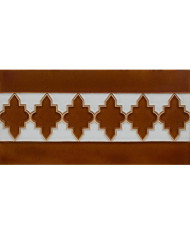 Relief Arabian tile MZ-004-31, Handmade in Seville