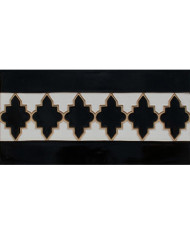 Relief Arabian tile MZ-004-51, Handmade in Seville
