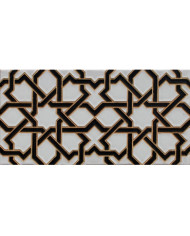 Relief Arabian tile MZ-006-15, Handmade in Seville