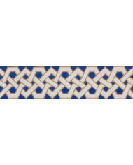 Relief Arabian tile MZ-008-14, Handmade in Seville