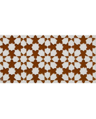 Relief Arabian tile MZ-010-13, Handmade in Seville