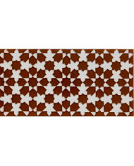 Relief Arabian tile MZ-010-31, Handmade in Seville