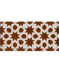 Relief Arabian tile MZ-013-31, Handmade in Seville