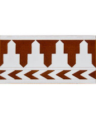 Relief Arabian tile MZ-016-13, Handmade in Seville
