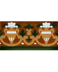 Sevillian relief tile MZ-027-02, Handmade in Seville