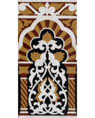 Sevillian relief tile MZ-030-01, Handmade in Seville