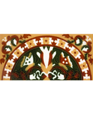 Sevillian relief tile MZ-037-02, Handmade in Seville
